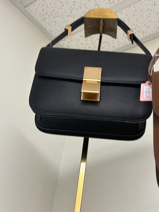 Black Leather Boutique Bag